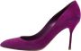 Sergio Rossi Pre-owned Suede heels Purple Dames - Thumbnail 1
