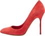 Sergio Rossi Pre-owned Suede heels Red Dames - Thumbnail 1
