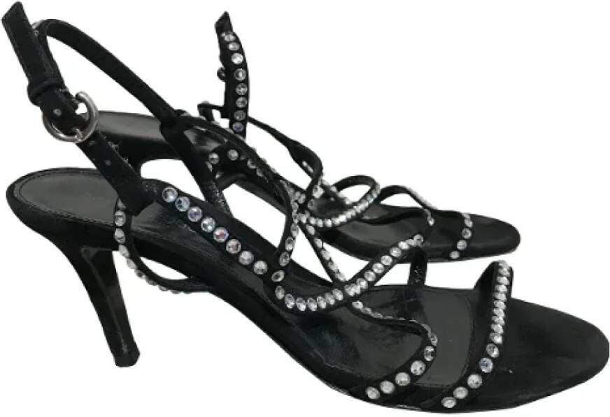 Sergio Rossi Pre-owned Suede sandals Black Dames