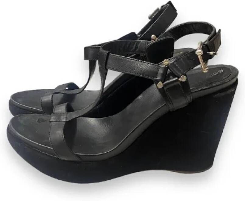 Sergio Rossi Pre-owned Suede sandals Black Dames