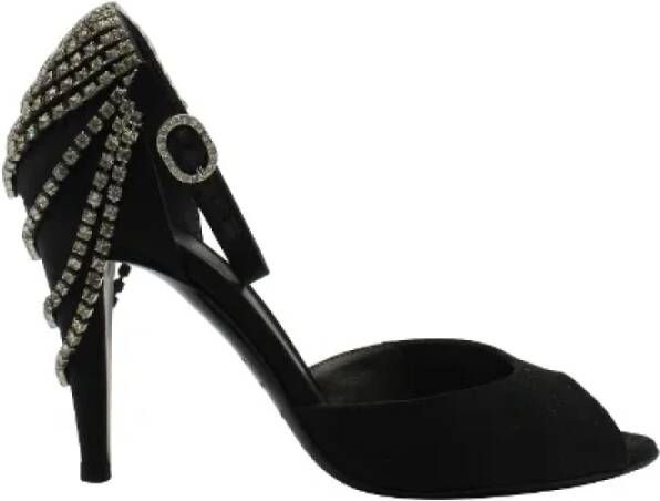 Sergio Rossi Pre-owned Suede sandals Black Dames