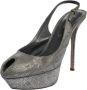 Sergio Rossi Pre-owned Suede sandals Gray Dames - Thumbnail 1