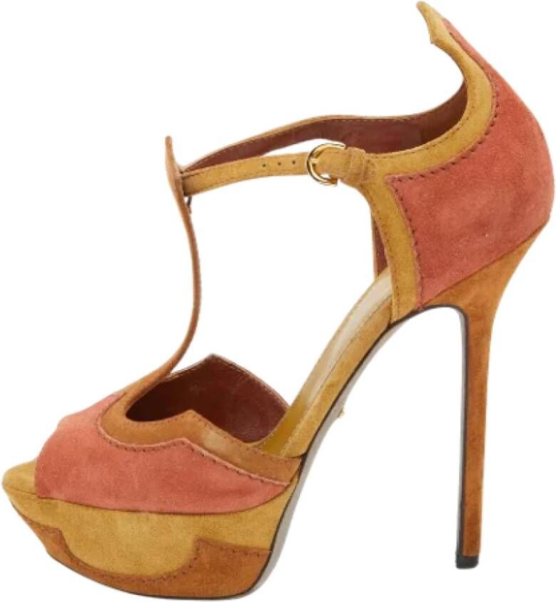 Sergio Rossi Pre-owned Suede sandals Multicolor Dames