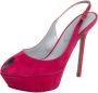 Sergio Rossi Pre-owned Suede sandals Pink Dames - Thumbnail 1