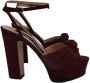 Sergio Rossi Pre-owned Suede sandals Red Dames - Thumbnail 1