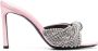 Sergio Rossi Rose Pink Crystal Mules Grijs Dames - Thumbnail 1