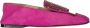 Sergio Rossi Roze Leren Loafers Kristal Detail - Thumbnail 1
