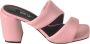 Sergio Rossi Roze Strappy Sandalen Pink Dames - Thumbnail 1