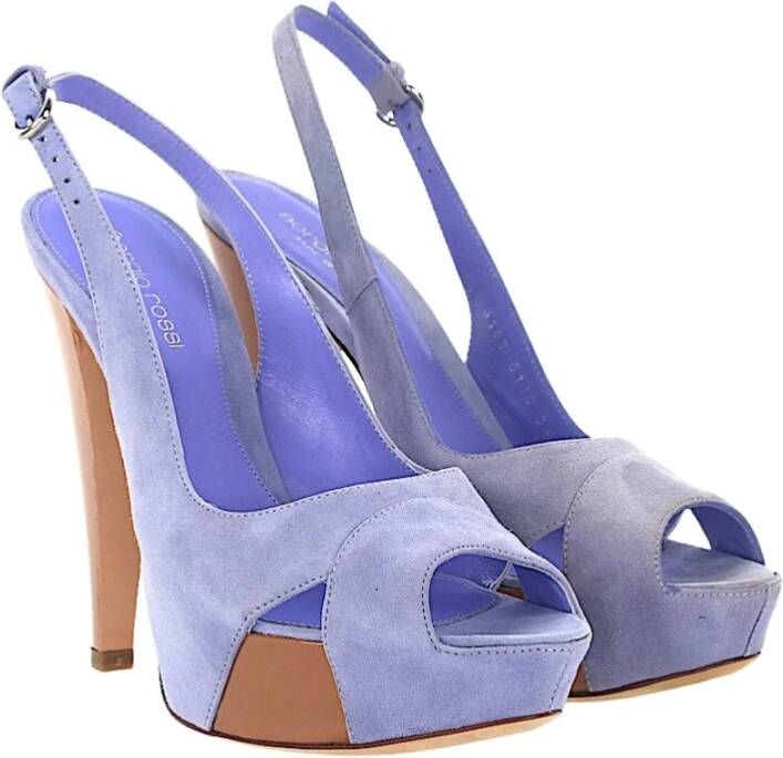 Sergio Rossi Budapest-geïnspireerde hoge hak sandalen Purple Dames