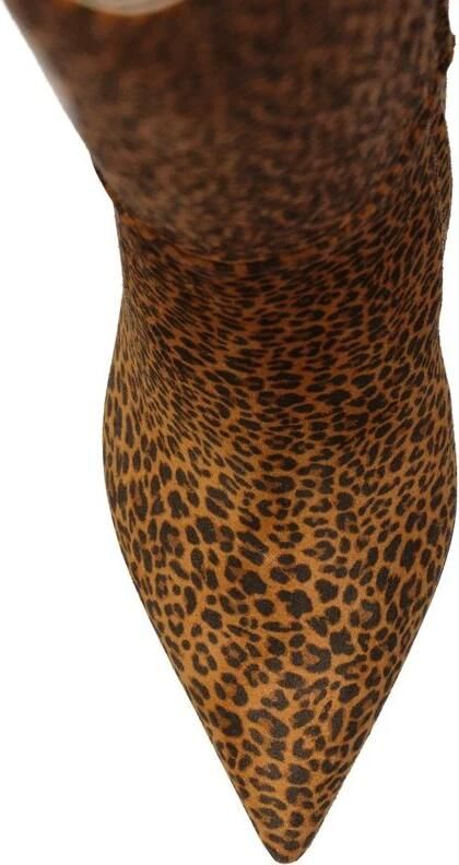 Sergio Rossi Luipaardprint Leren Laarzen Hak 9cm - Foto 2
