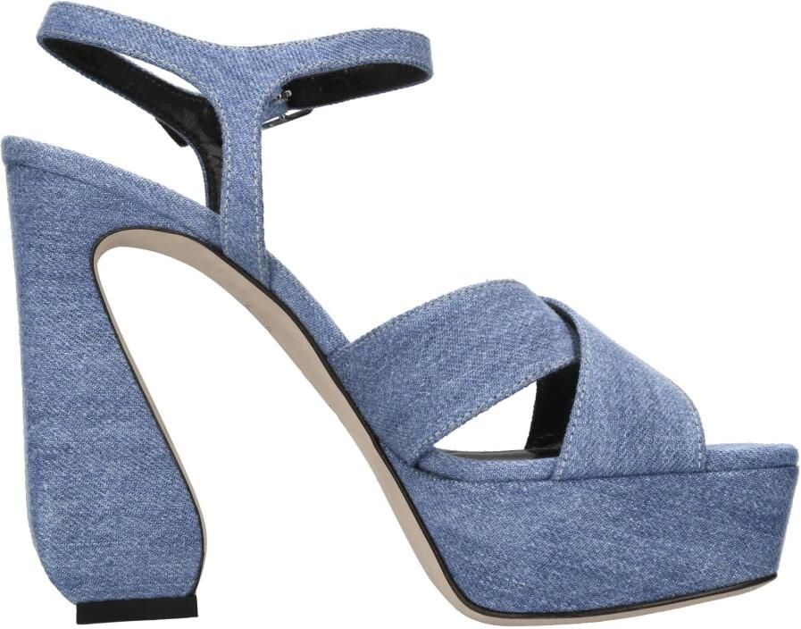 Sergio Rossi Denim Sandalen - Foto 2