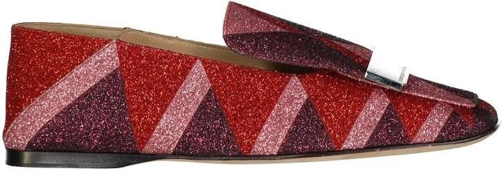 Sergio Rossi Glitter Loafers met Metalen Logo - Foto 2