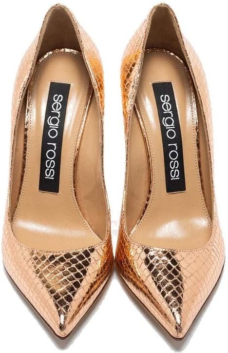 Sergio Rossi Godiva 090 Pumps met python-effect