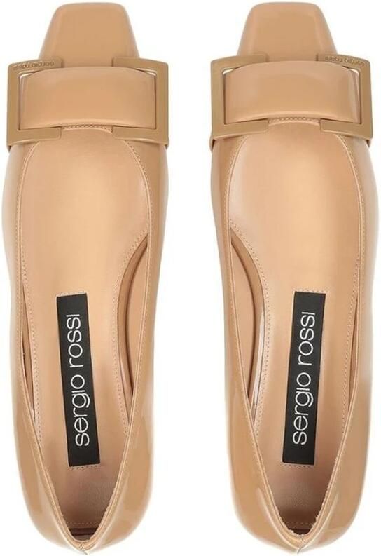 Sergio Rossi Kalfsleren Ballerina's - Foto 2