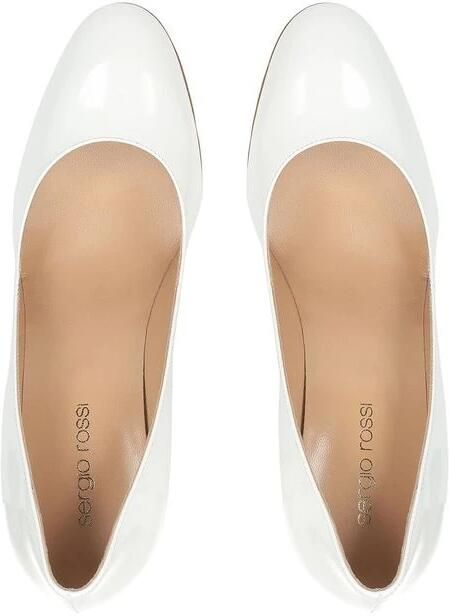 Sergio Rossi Leren pumps met 9 cm hak White Dames - Foto 2