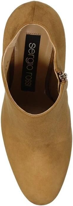 Sergio Rossi Leren enkellaarzen met 9 cm hak