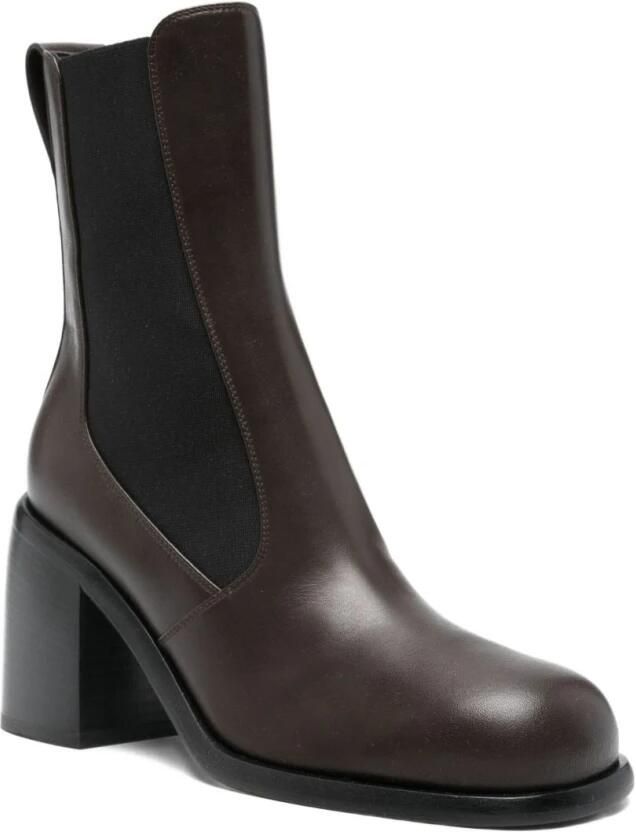 Sergio Rossi Leren Laarzen met Hak - Foto 2