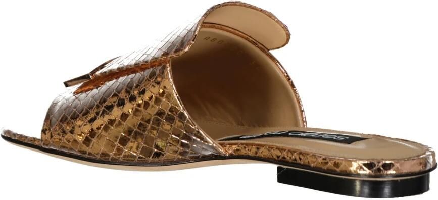 Sergio Rossi Leren Platte Sandalen - Foto 2