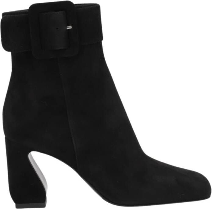 Sergio Rossi Rode enkellaarsjes met gesp - Foto 3