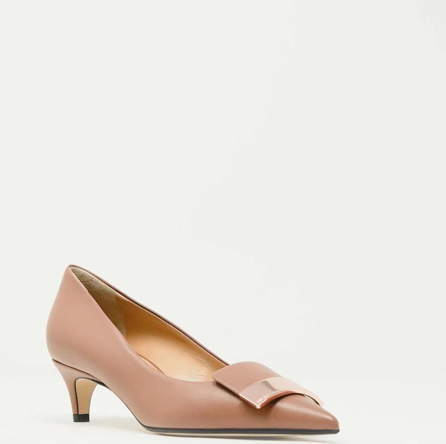 Sergio Rossi Roze Leren Pumps - Foto 3