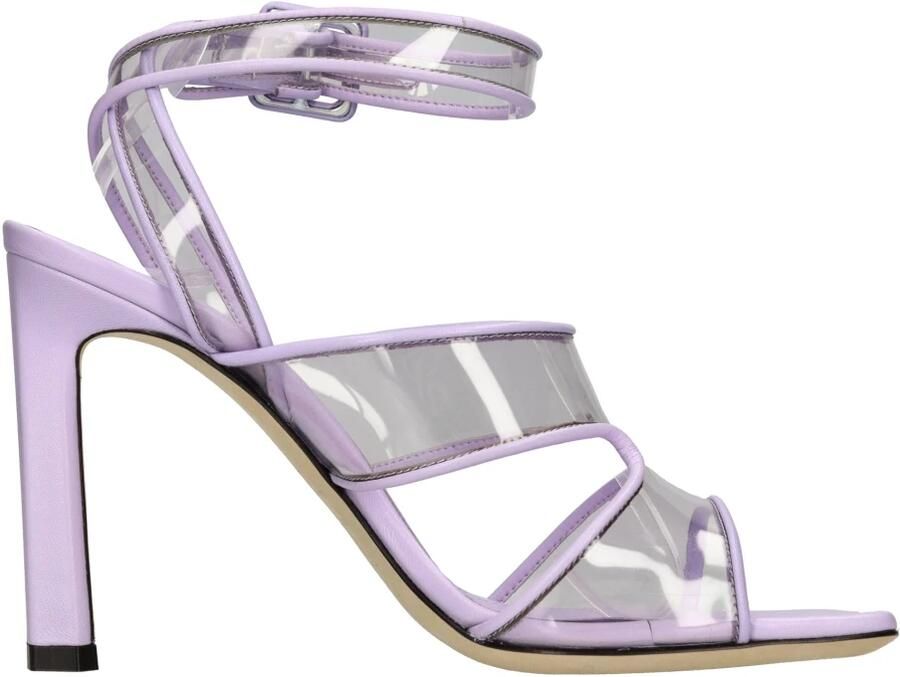Sergio Rossi Paarse Hak Sandaal NorHeren Pasvorm Alle Temperaturen 100% Andere Vezels Purple Dames
