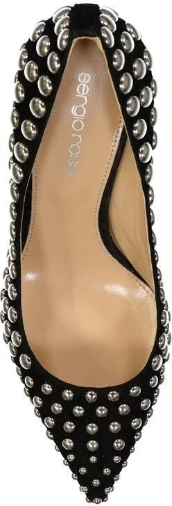 Sergio Rossi Studs leren pumps met 7 5 cm hak