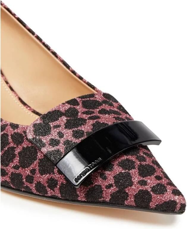 Sergio Rossi Glitter Pumps met Metalen Logo Hardware - Foto 2