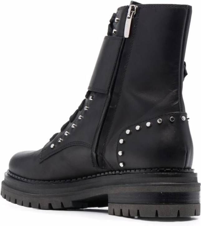 Sergio Rossi Studded Veterschoenen Zwart Dames