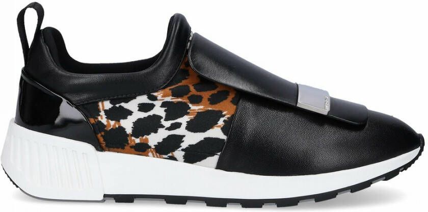 Sergio Rossi Slip Ons Sr.1 Running Kalbsleder Glitzer Zwart Dames