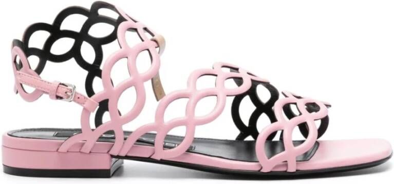 Sergio Rossi Spiral Design Sandalen Pink Dames