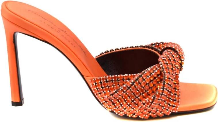 Sergio Rossi Stijlvolle Sandalen Orange Dames