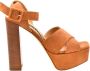 Sergio Rossi Verhoog je stijl met hoge hak sandalen Oranje Dames - Thumbnail 1