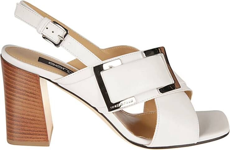 Sergio Rossi Verhoog je stijl met hoge hak sandalen White Dames