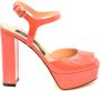 Sergio Rossi Verhoog je stijl met leren sandalen Rood Dames - Thumbnail 1