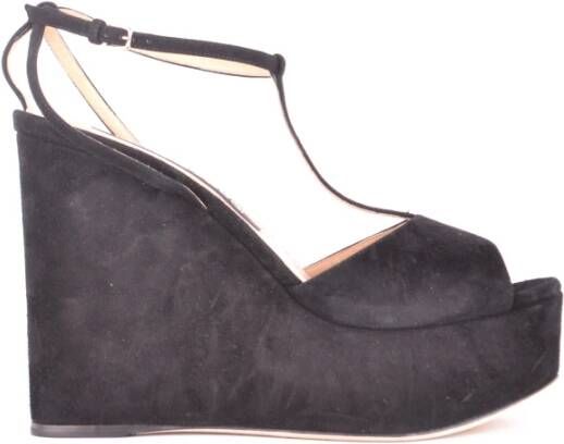 Sergio Rossi Verhoog je zomerse stijl met sleehak sandalen Black Dames