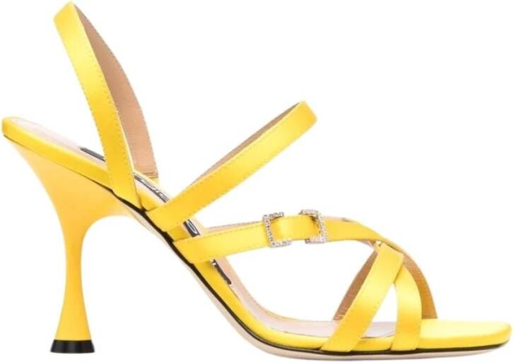 Sergio Rossi Verhoogde sandalen Yellow Dames