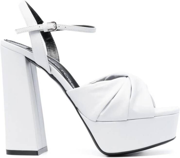 Sergio Rossi Witte hoge hak sandalen White Dames