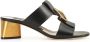 Sergio Rossi Zwarte Blokhak Sandalen - Thumbnail 1