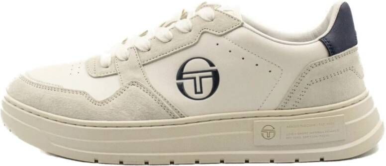 Sergio Tacchini Court Classic MP Wit & Navy Sneakers White Heren