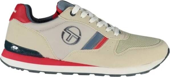 Sergio Tacchini Grijze Geborduurde Sportsneakers Met Veters Multicolor Heren