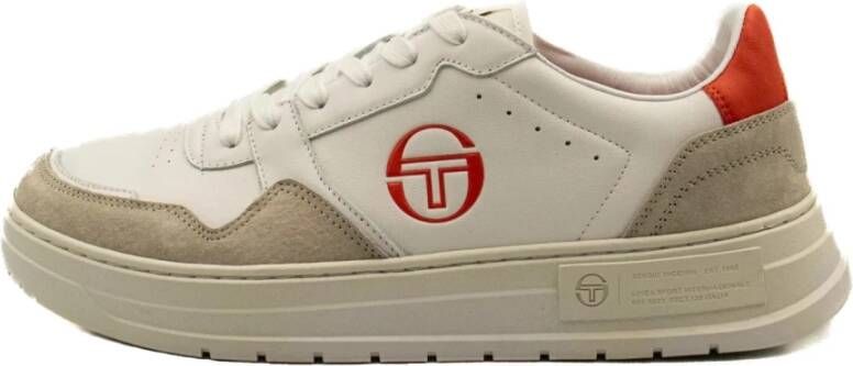 Sergio Tacchini Klassieke Court MP Wit & Rood Sneakers White Heren