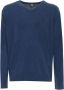 Sergio Tacchini V-hals Wollen Trui met Geribbelde Boorden en Zichtbaar Logo - Thumbnail 1