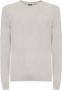 Sergio Tacchini Wollen Ronde Hals Sweater met Geribbelde Boorden en Zichtbaar Logo - Thumbnail 1