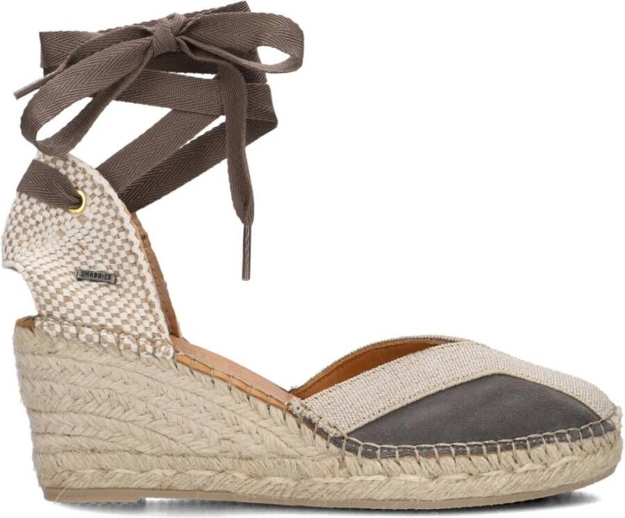 Shabbies Beige Espadrilles met Sleehak