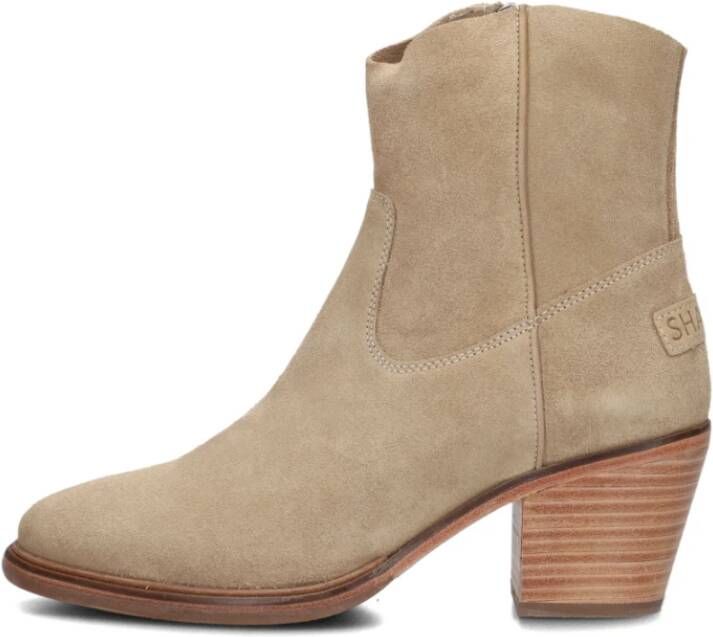 Shabbies Beige Suède Enkellaarzen Joolz Ankie Beige Dames