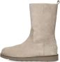 SHABBIES Enkelboots Dames Palissa Mia High Zip Maat: 41 Materiaal: Suède Kleur: Beige - Thumbnail 3
