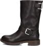 SHABBIES Biker Boots Dames Alyd Mia Maat: 41 Materiaal: Leer Kleur: Bruin - Thumbnail 3