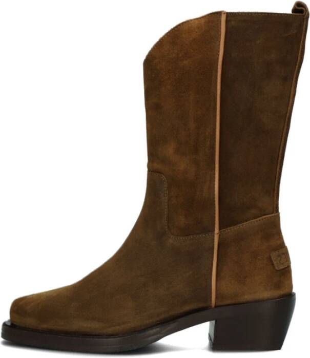 Shabbies Amsterdam Shabbies 192020137 Cowboylaarzen Western Laarzen Dames Bruin - Foto 4