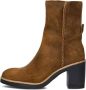 Shabbies Amsterdam Shabbies Venle Ankle Boot Enkellaarsjes Enkelboots met rits Dames Bruin - Thumbnail 2