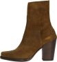 Shabbies Amsterdam Shabbies 183020299 Enkellaarsjes Enkelboots met rits Dames Bruin - Thumbnail 3